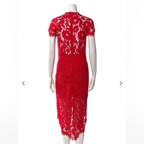 Alexis Dresses | Alexis Elegant Red Lace Dress | Color: Red | Size: M | Feliciavega15's Closet